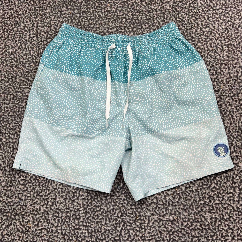 Chubbies Shorts Men Medium Blue Teal Swim Trunks Drawstring M